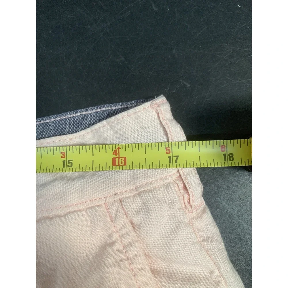Faherty Cotton/Linen Malibu Short Summer Pink Size 33